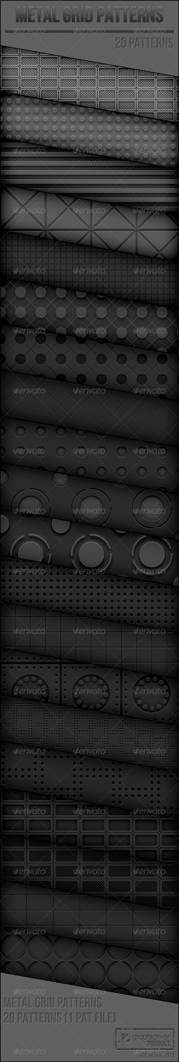 GraphicRiver Metal Grid Patterns 4024417 GraphicRiver Metal Grid Patterns 4024417