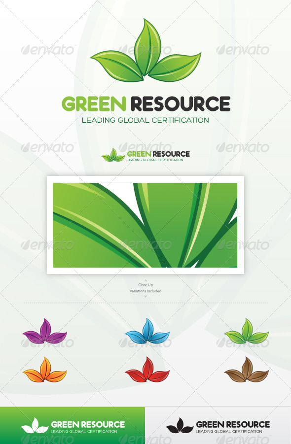 GraphicRiver Green Resource Logo 4038167 GraphicRiver Green Resource Logo 4038167