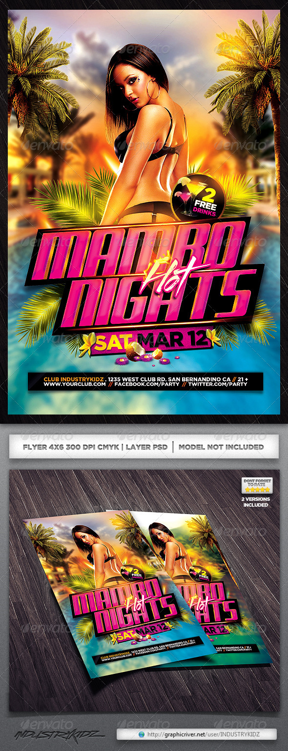 Latin Night Flyer - Clubs & Parties Events