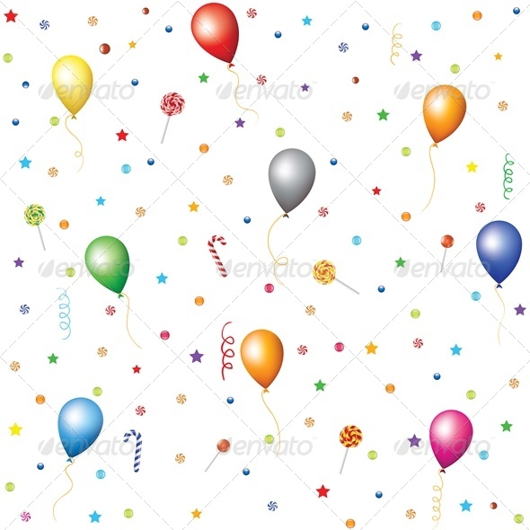 GraphicRiver Candies Lollipops Confetti and Stars 4042593 GraphicRiver Candies Lollipops Confetti and Stars 4042593