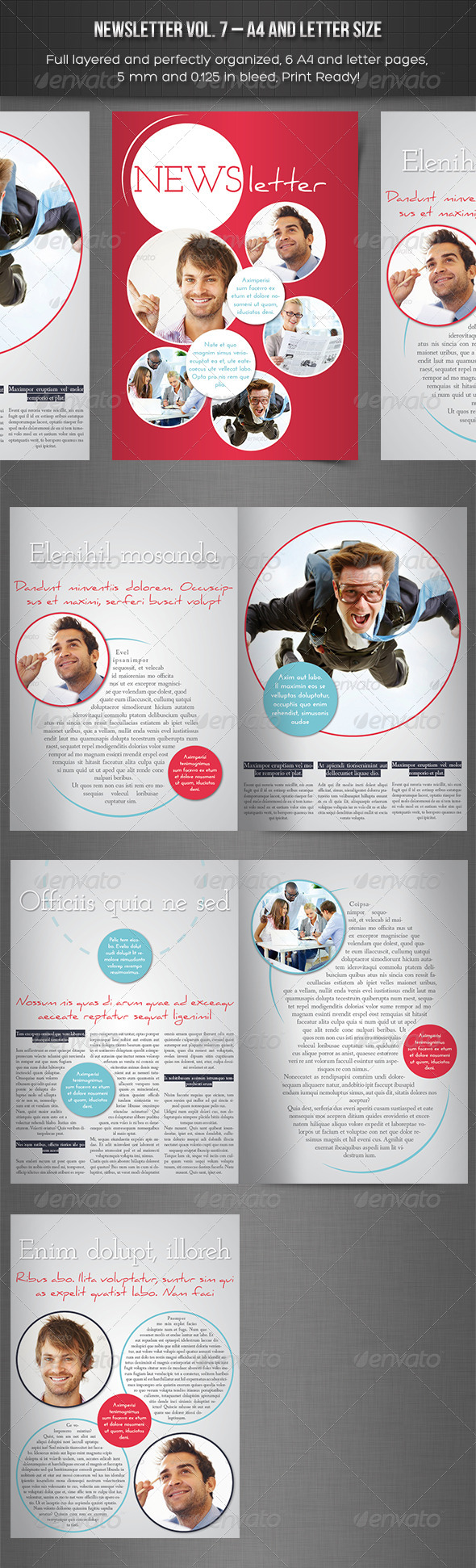 Newsletter Vol. 7 – Indesign Template - Newsletters Print Templates