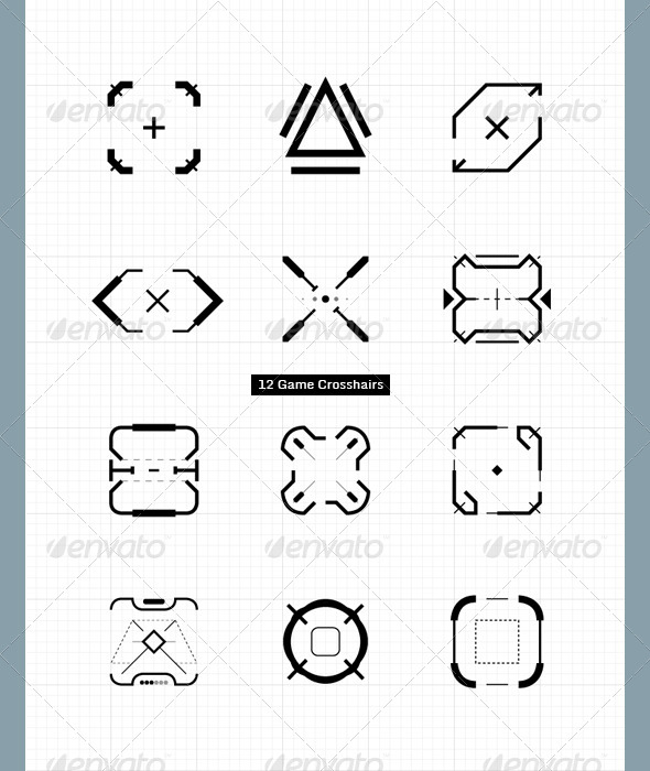 GraphicRiver Game Crosshairs 4000601 GraphicRiver Game Crosshairs 4000601