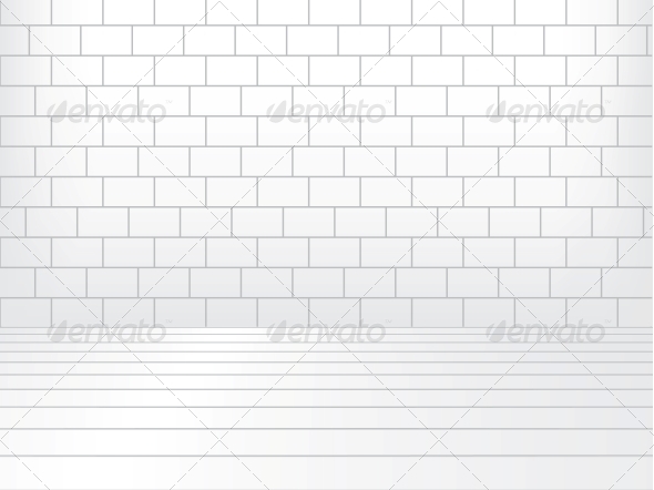 GraphicRiver White room with brick wall and wooden floor 4047848 GraphicRiver White room with brick wall and wooden floor 4047848