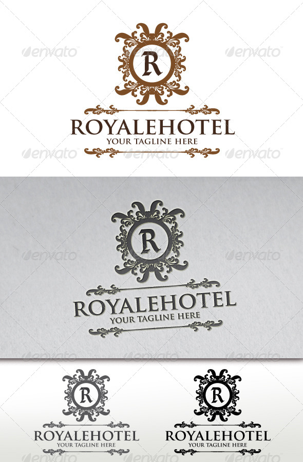 Royale Hotel Crest Logo Template - Crests Logo Templates
