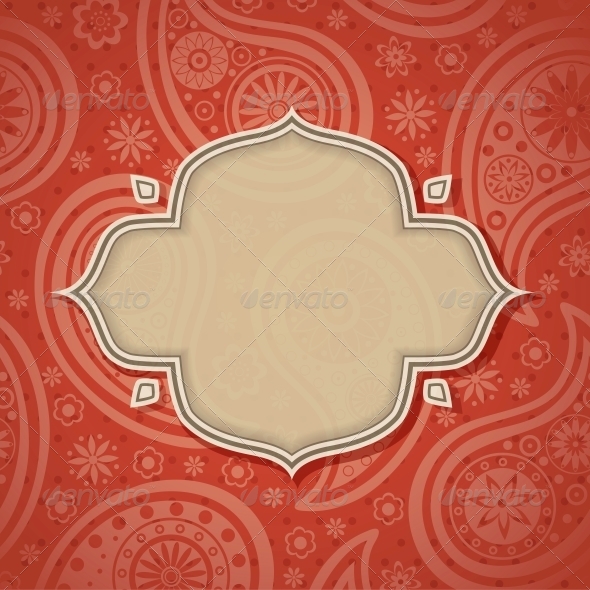 GraphicRiver Frame in the Indian style 4053310 GraphicRiver Frame in the Indian style 4053310