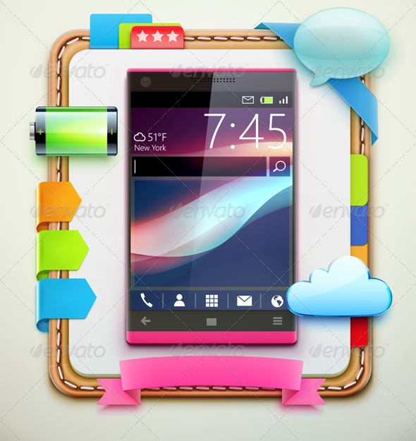 GraphicRiver modern cellphone 4057260 GraphicRiver modern cellphone 4057260