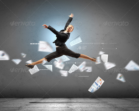 image of pretty businesswoman - Stock Photo - Images