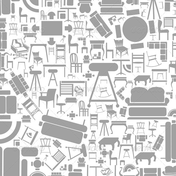 GraphicRiver Furniture a background 4062334 GraphicRiver Furniture a background 4062334