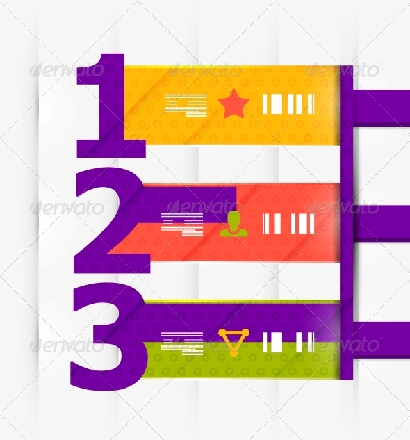 GraphicRiver Numbered Banners Infographics 4063289 GraphicRiver Numbered Banners Infographics 4063289