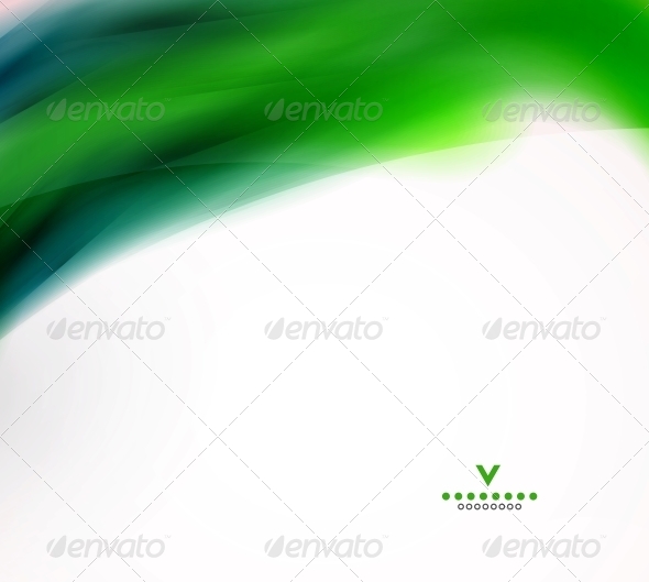 Abstract Wave Design Template - Backgrounds Decorative