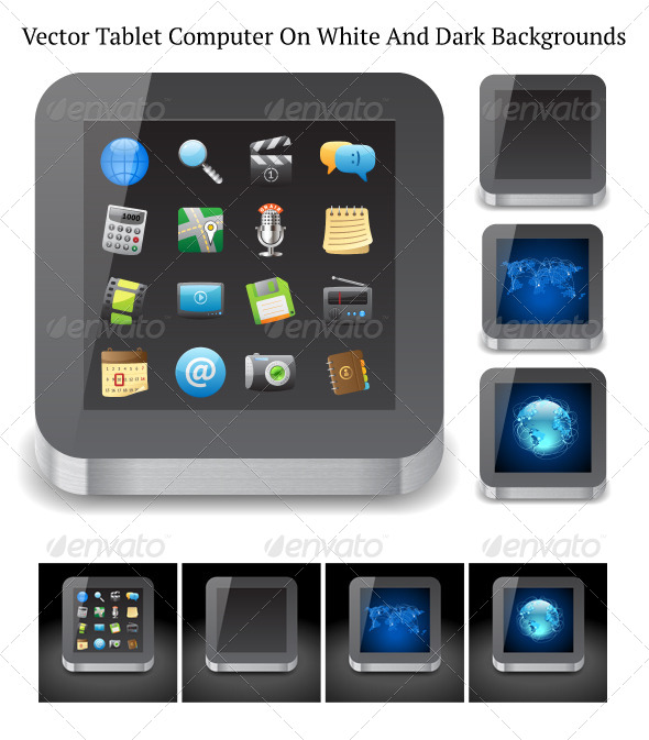 GraphicRiver Tablet Computer 4067362 GraphicRiver Tablet Computer 4067362