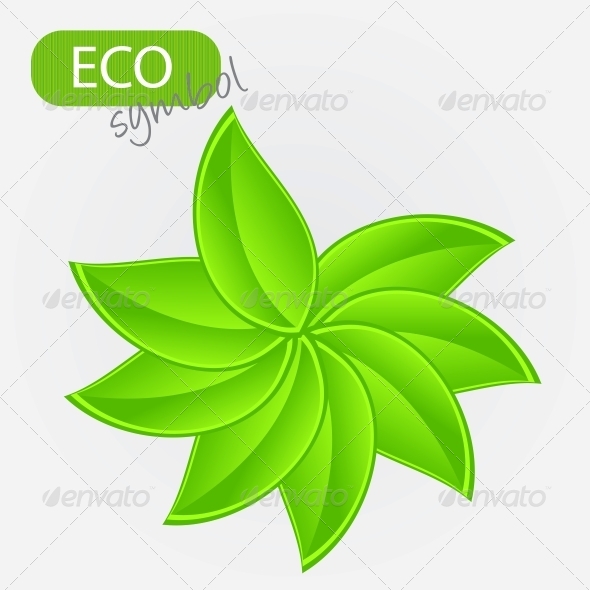GraphicRiver Environmental Icon with Plant 4067804 GraphicRiver Environmental Icon with Plant 4067804