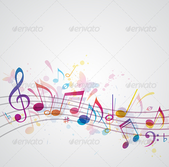 GraphicRiver Music Background with Butterflies 4068891 GraphicRiver Music Background with Butterflies 4068891
