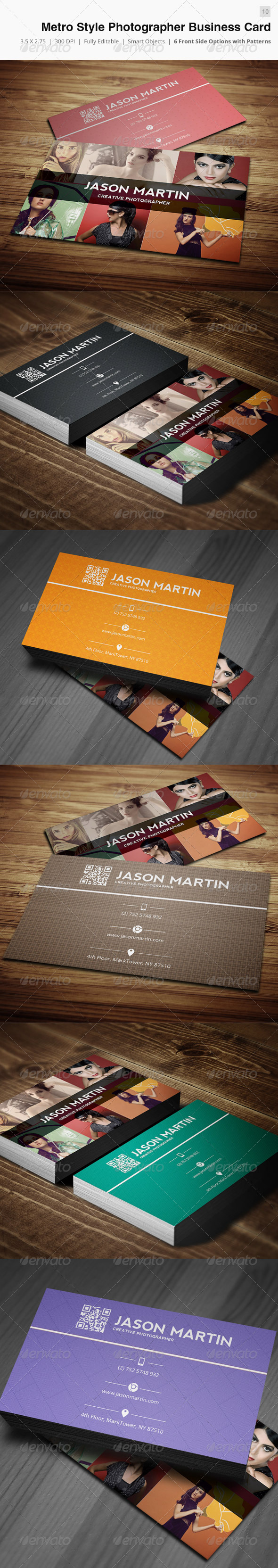 GraphicRiver Metro Creative Photographer Business Card 10 4069900 GraphicRiver Metro Creative Photographer Business Card 10 4069900