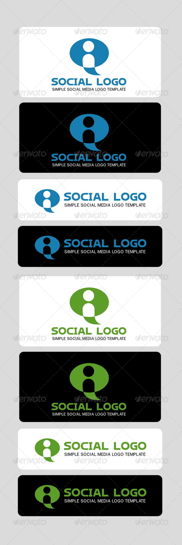 GraphicRiver Social Logo Template 3944100 GraphicRiver Social Logo Template 3944100