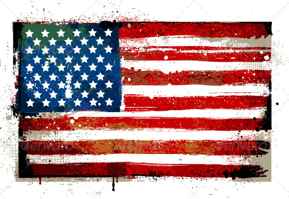GraphicRiver Grungy USA flag 4073106 GraphicRiver Grungy USA flag 4073106