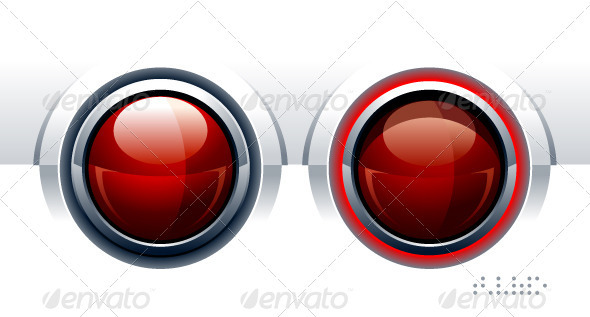 GraphicRiver Two Red Glossy Buttons 4073831 GraphicRiver Two Red Glossy Buttons 4073831