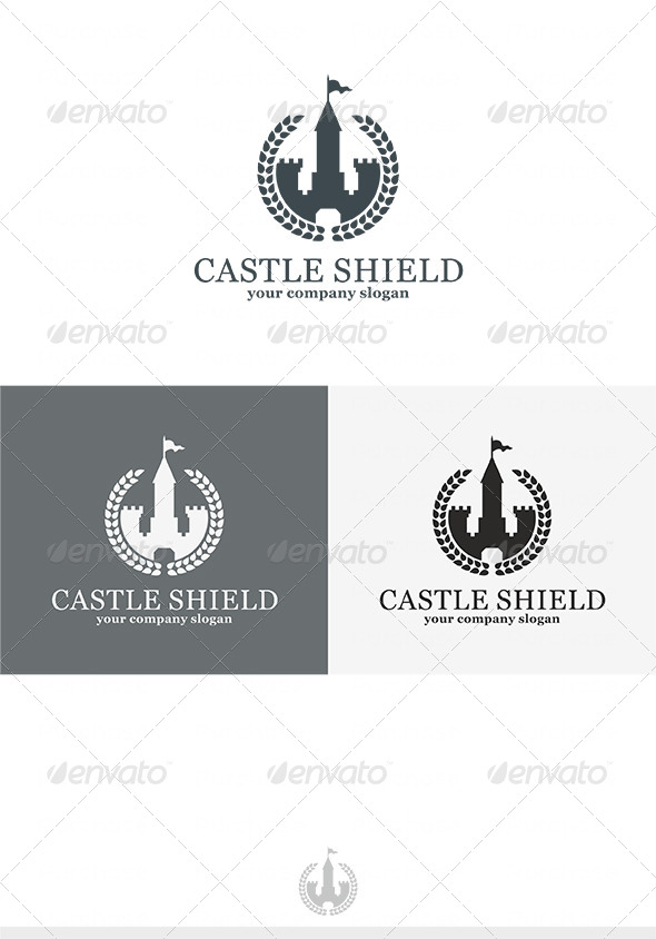 GraphicRiver Castle Shield Logo 4078778 GraphicRiver Castle Shield Logo 4078778