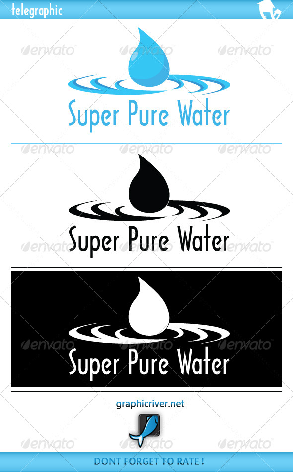 GraphicRiver SuperPure Water Logo 3960507 GraphicRiver SuperPure Water Logo 3960507