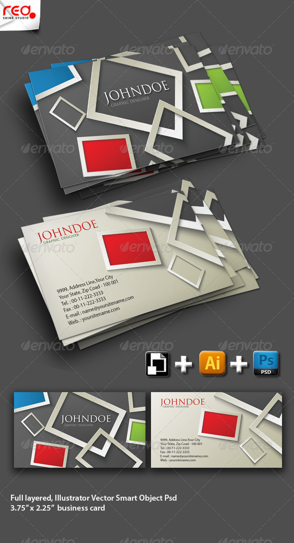 Modern Stylish Business Card Set - Creative Business Cards