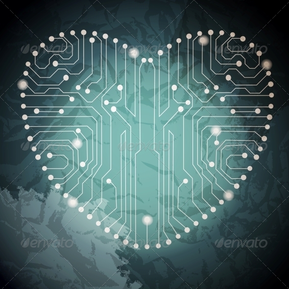GraphicRiver Circuit Board with in Heart Shape Pattern 4082590 GraphicRiver Circuit Board with in Heart Shape Pattern 4082590
