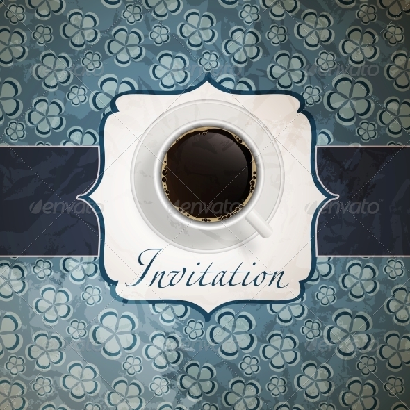 GraphicRiver Coffee Invitation Background 4086160 GraphicRiver Coffee Invitation Background 4086160