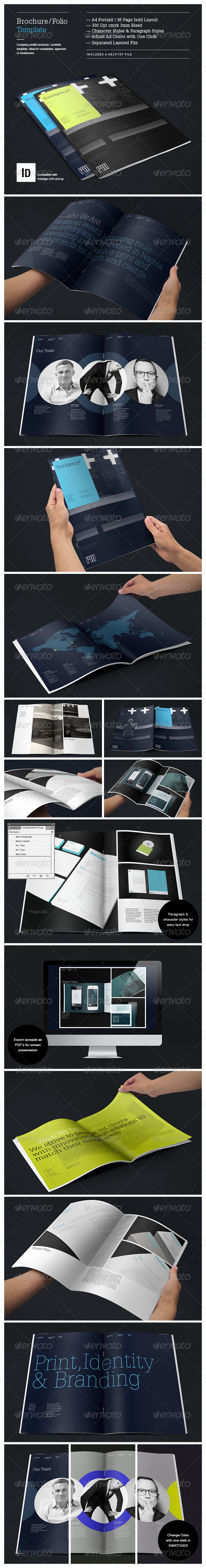 Brochure Portfolio Template - Brochures Print Templates