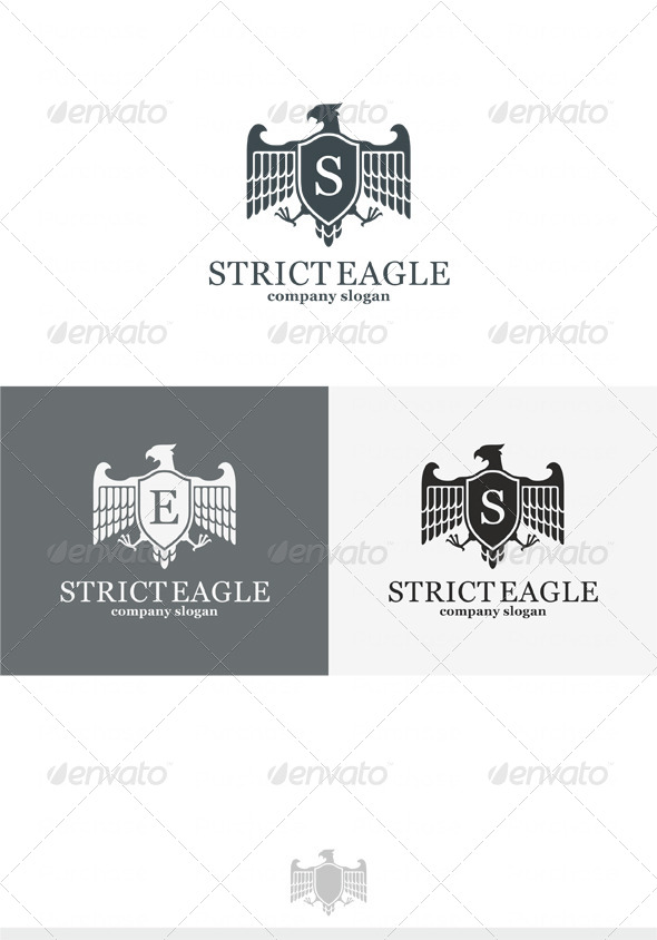 Strict Eagle Logo - Crests Logo Templates