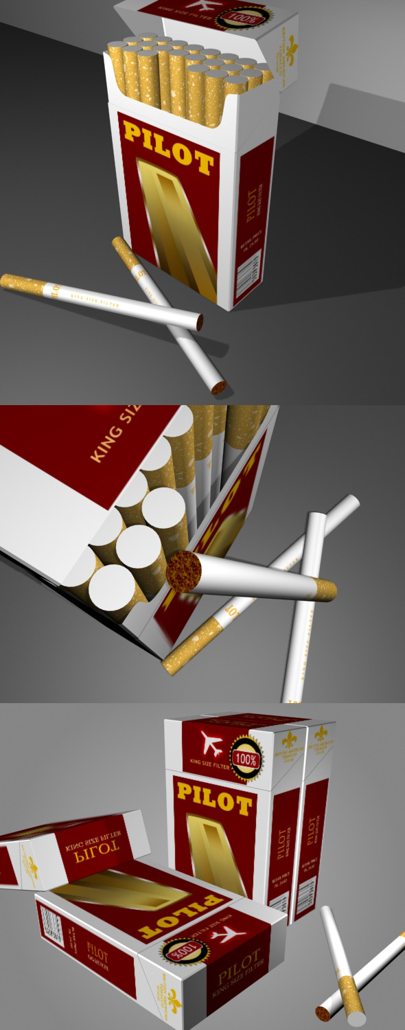3DOcean Cigarettes And Box 4096905 3DOcean Cigarettes And Box 4096905