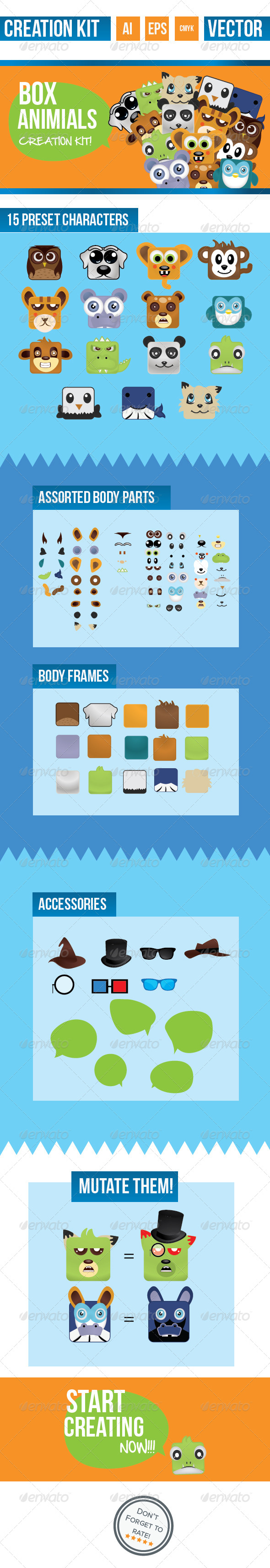 Box Animal Creation Kit - Miscellaneous Characters