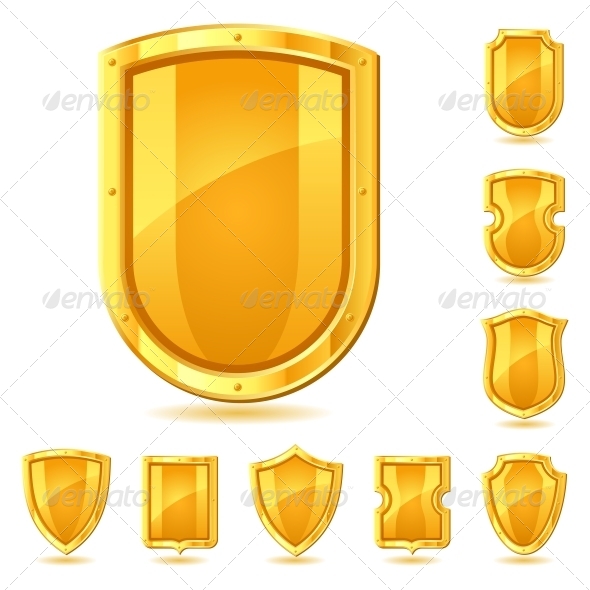 GraphicRiver Set of Shield Icons Symbols and Signs 4101254 GraphicRiver Set of Shield Icons Symbols and Signs 4101254