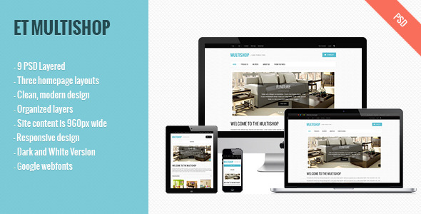 ThemeForest Multishop eCommerce PSD Template 4104423 ThemeForest Multishop eCommerce PSD Template 4104423