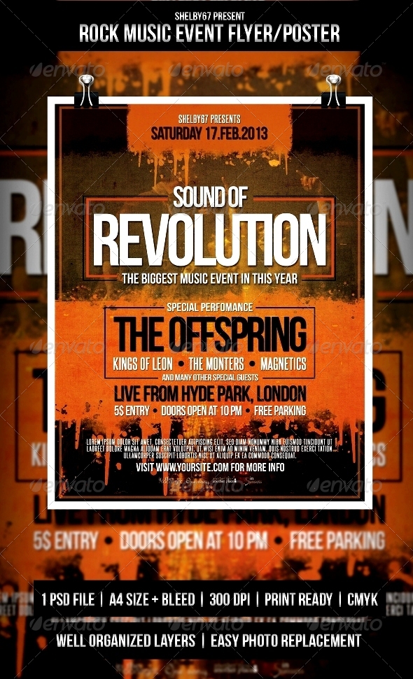 GraphicRiver Rock Music Event Flyer Poster 3972688 GraphicRiver Rock Music Event Flyer Poster 3972688