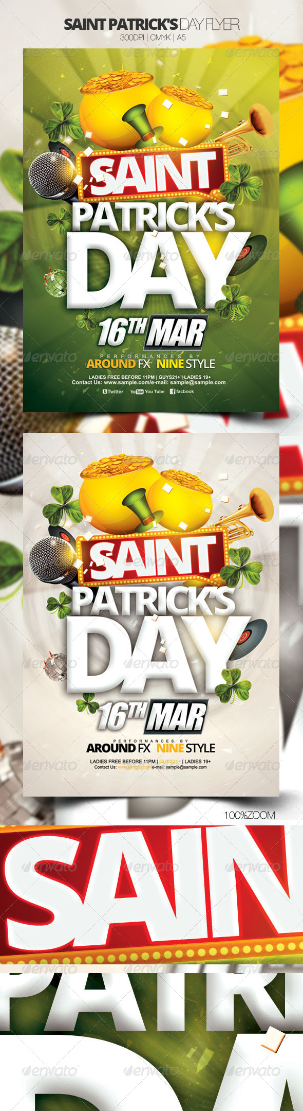 GraphicRiver Saint Patrick s Day Flyer 3983499 GraphicRiver Saint Patrick s Day Flyer 3983499