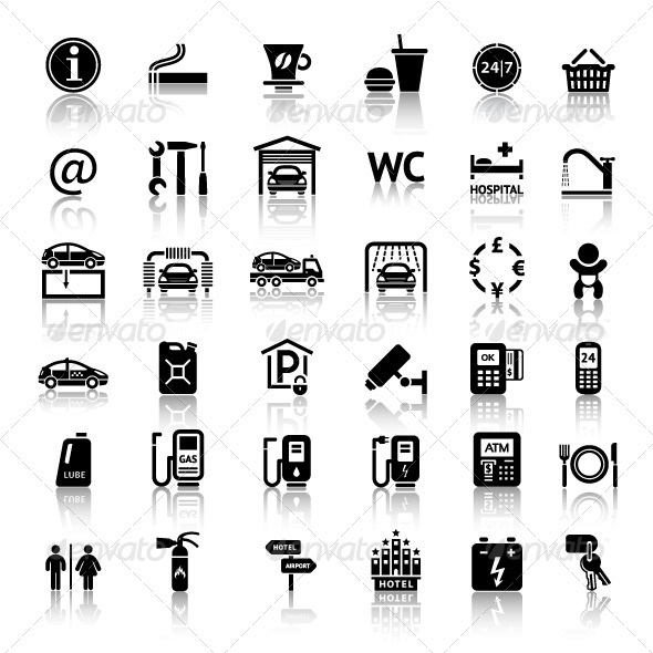 GraphicRiver Car Services 36 Icons 4118372 GraphicRiver Car Services 36 Icons 4118372