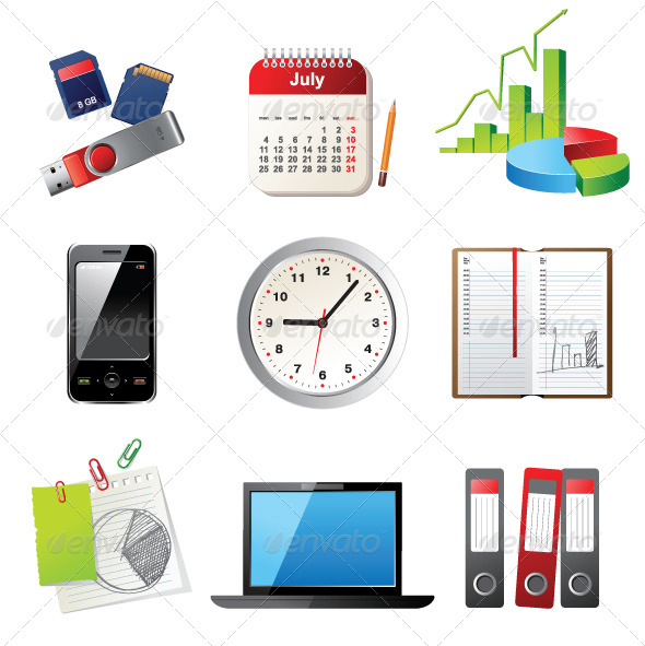 GraphicRiver Office Icons 4118643 GraphicRiver Office Icons 4118643