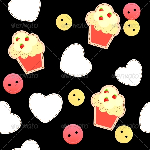GraphicRiver Seamless Pattern with Cupcakes 4119712 GraphicRiver Seamless Pattern with Cupcakes 4119712