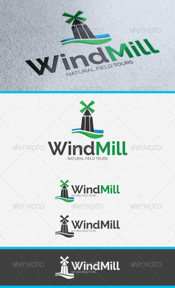 GraphicRiver WindMill Logo Template 3871897 GraphicRiver WindMill Logo Template 3871897
