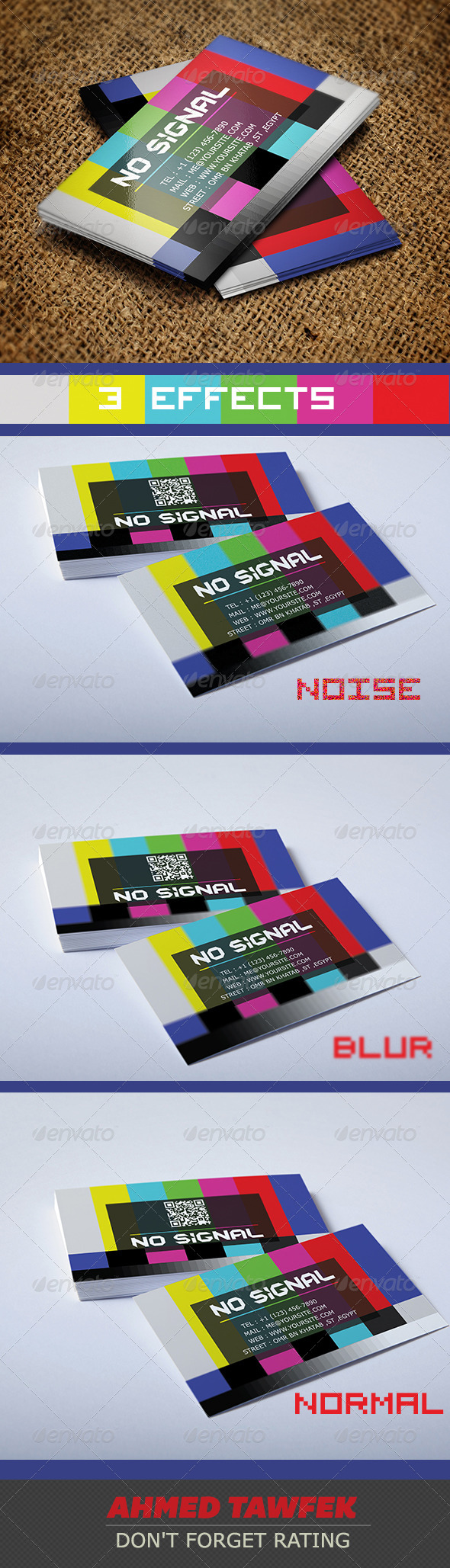 GraphicRiver No Signal Business Card 3999608 GraphicRiver No Signal Business Card 3999608