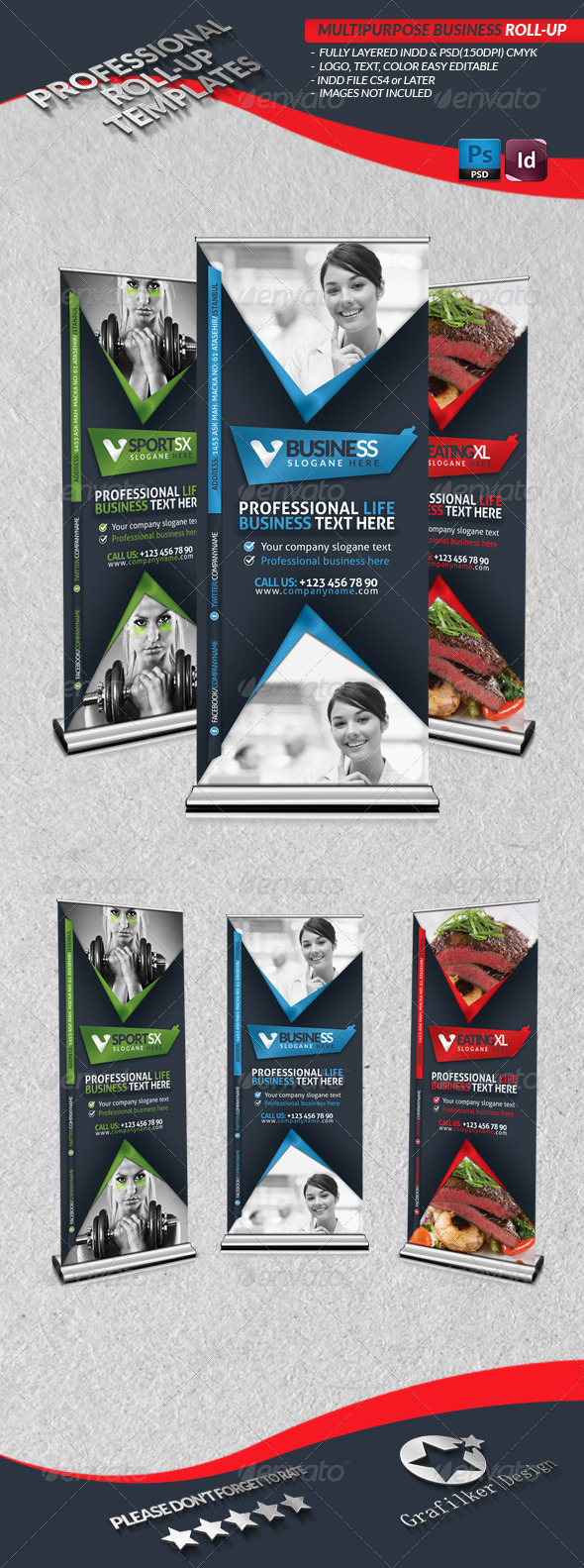 GraphicRiver Multipurpose Business Roll-Up 3990248 GraphicRiver Multipurpose Business Roll-Up 3990248