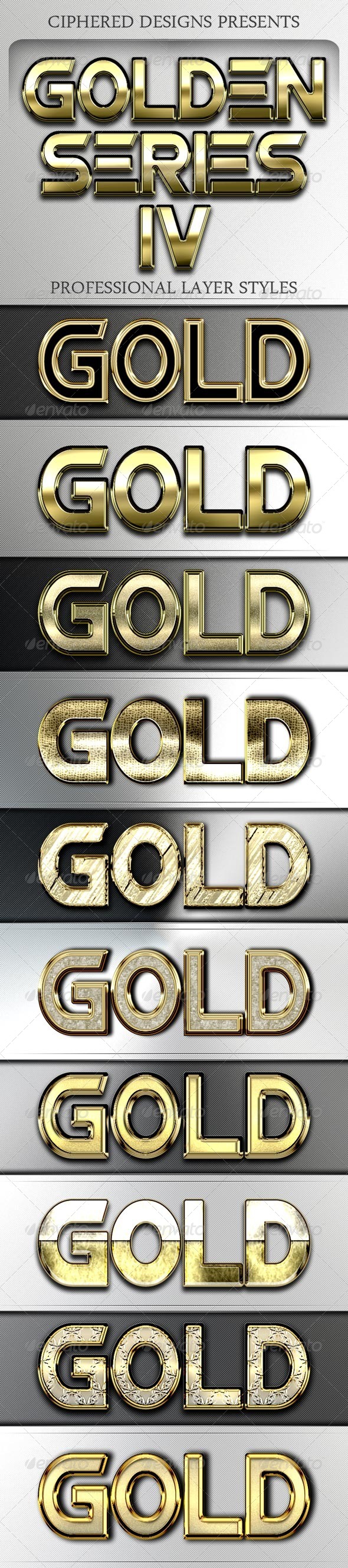 GraphicRiver Golden Series IV Professional Layer Styles 4130293 GraphicRiver Golden Series IV Professional Layer Styles 4130293