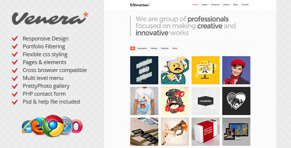 ThemeForest Venera Responsive HTML Template 4080723 ThemeForest Venera Responsive HTML Template 4080723