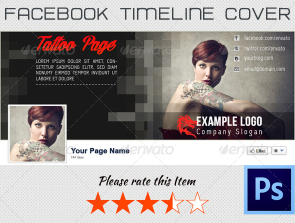 Tattoo FB Timeline Cover - Facebook Timeline Covers Social Media