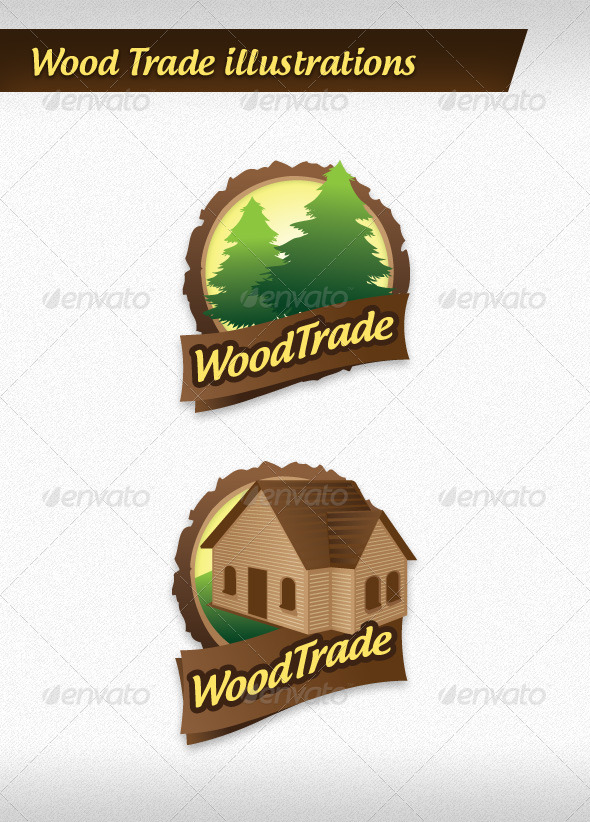 GraphicRiver Wood Trade Illustrations 4133744 GraphicRiver Wood Trade Illustrations 4133744