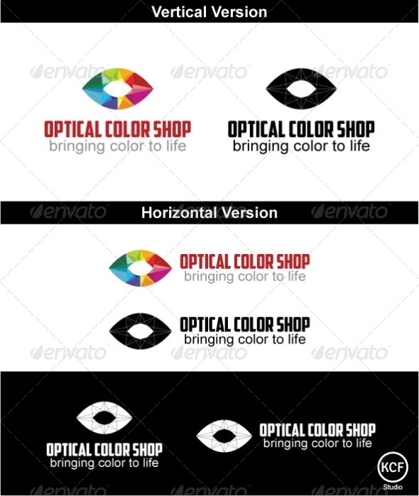 GraphicRiver Optical Color Shop Logo Design 4134039 GraphicRiver Optical Color Shop Logo Design 4134039