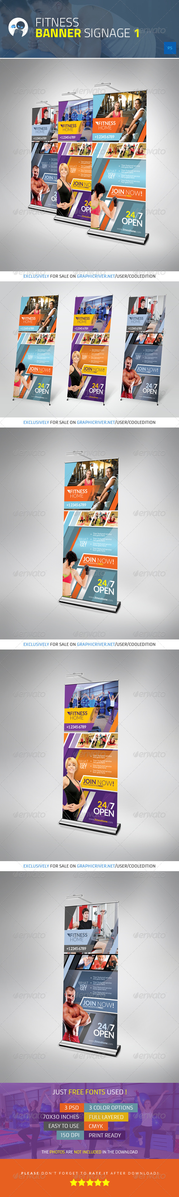 Fitness Banner Signage 1 - Signage Print Templates
