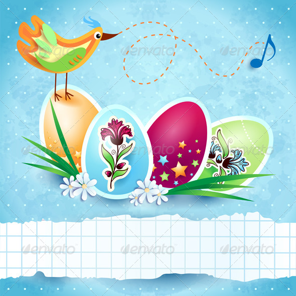 Easter Card with Custom Banner - Seasons/Holidays Conceptual