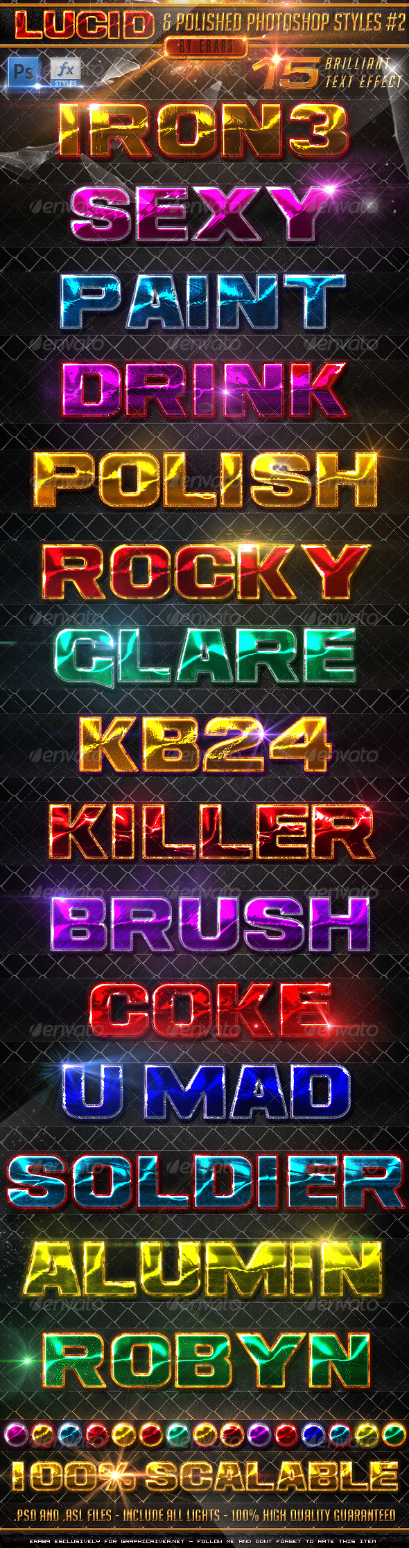 GraphicRiver Lucid and Polished Photoshop Styles Pack 2 4142166 GraphicRiver Lucid and Polished Photoshop Styles Pack 2 4142166