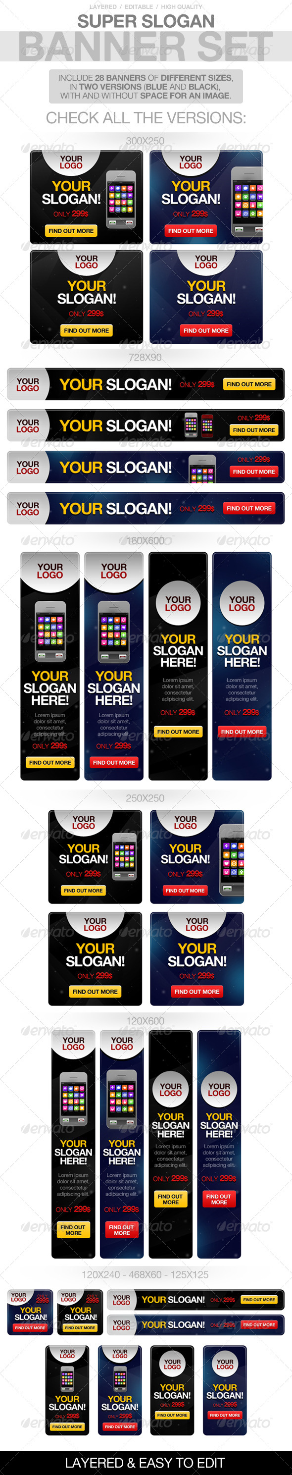 GraphicRiver Slogan Banners 4065841 GraphicRiver Slogan Banners 4065841
