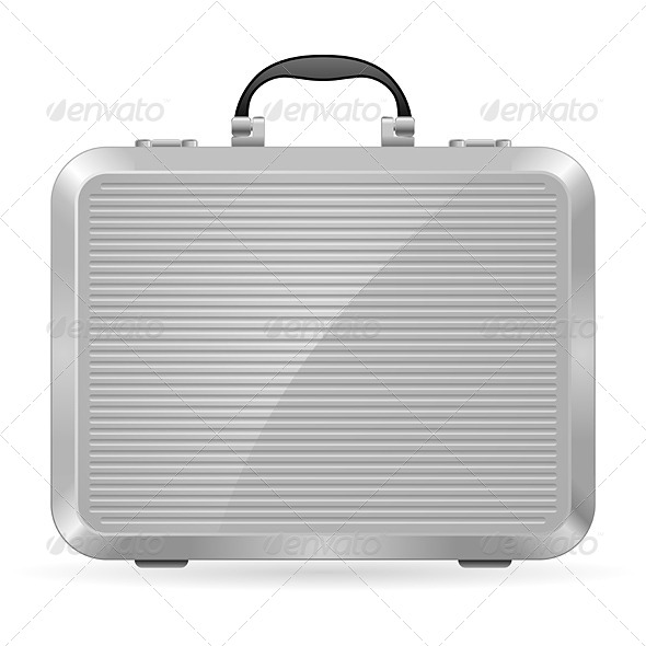 GraphicRiver Silver Briefcase 4145680 GraphicRiver Silver Briefcase 4145680